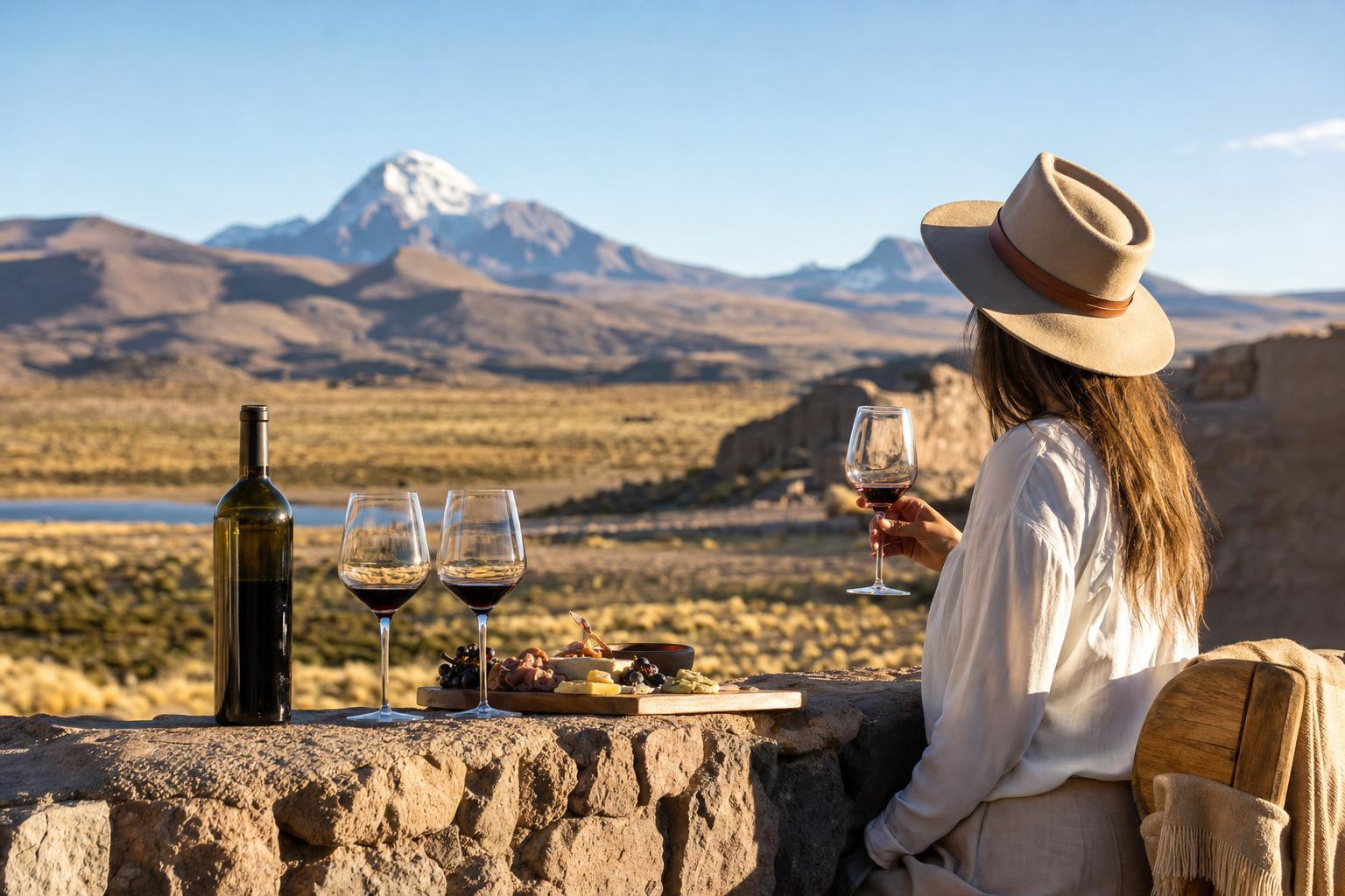 Degustação de vinho no Altiplano