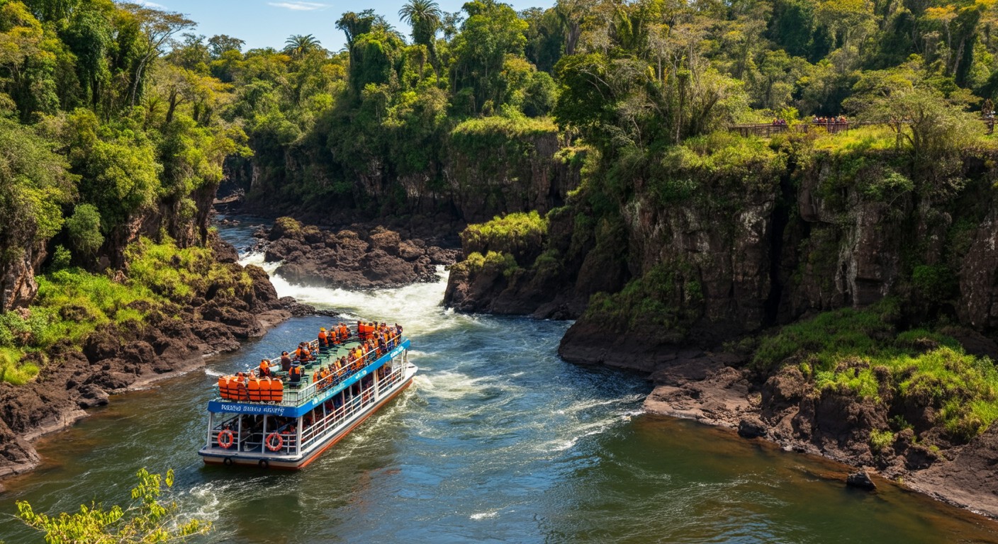 Excursion en bateau aux chutes d'Iguazu