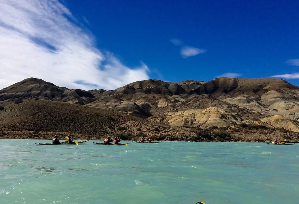 Kajak Auf Dem Argentino-see foto 3