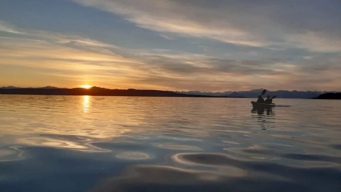 Kajak Auf Dem Argentino-see foto 6