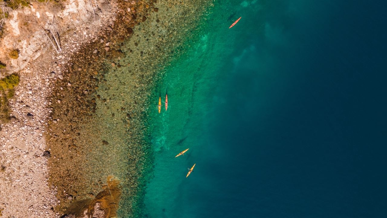 Kayak On Huemul Island